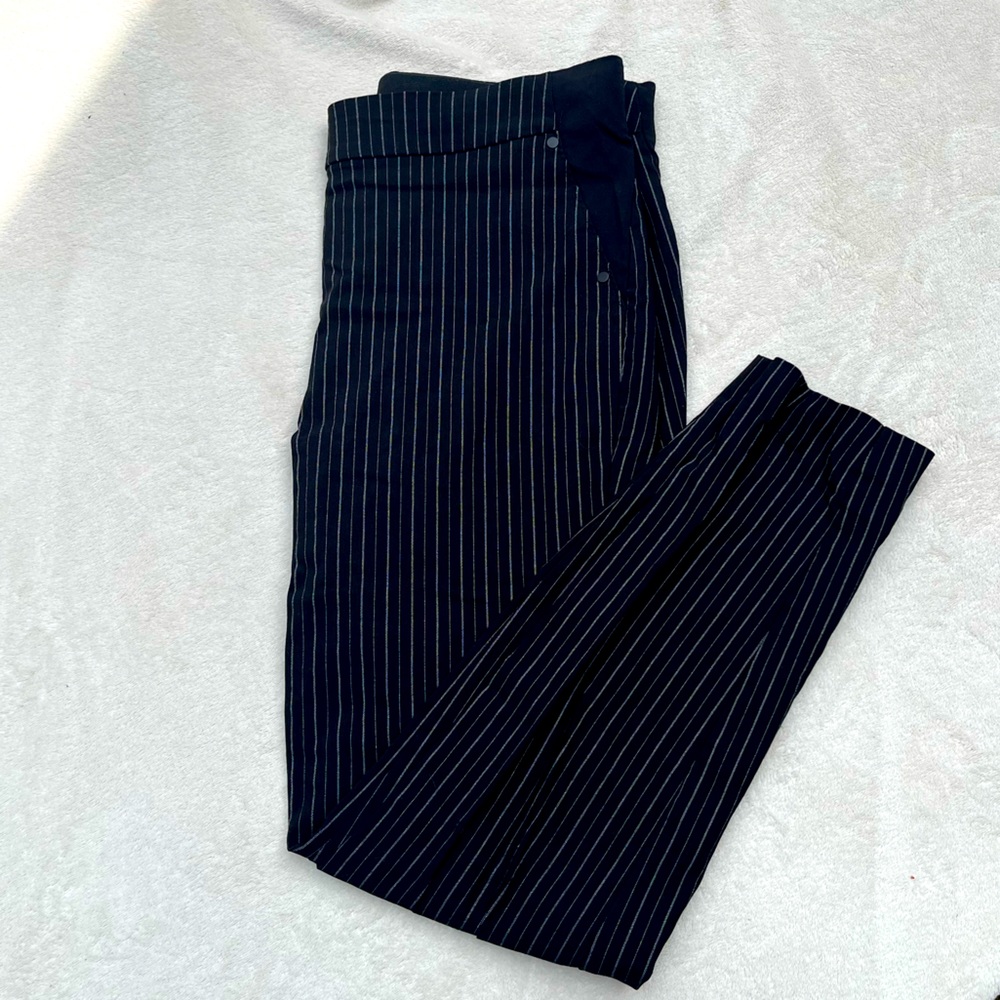 Maurices pull on skinny striped ponte dress pants